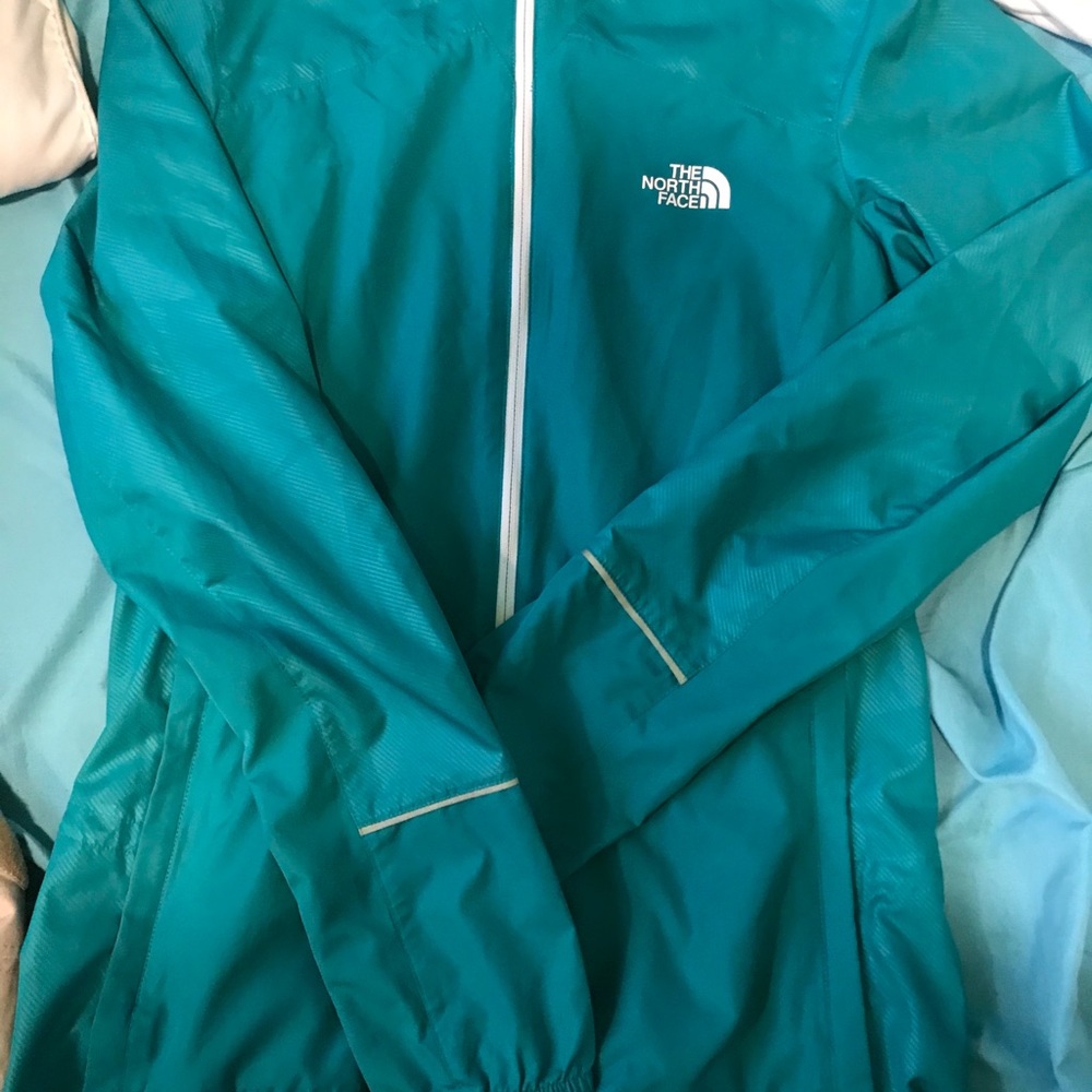 Northface turquoise blue jacket very light small